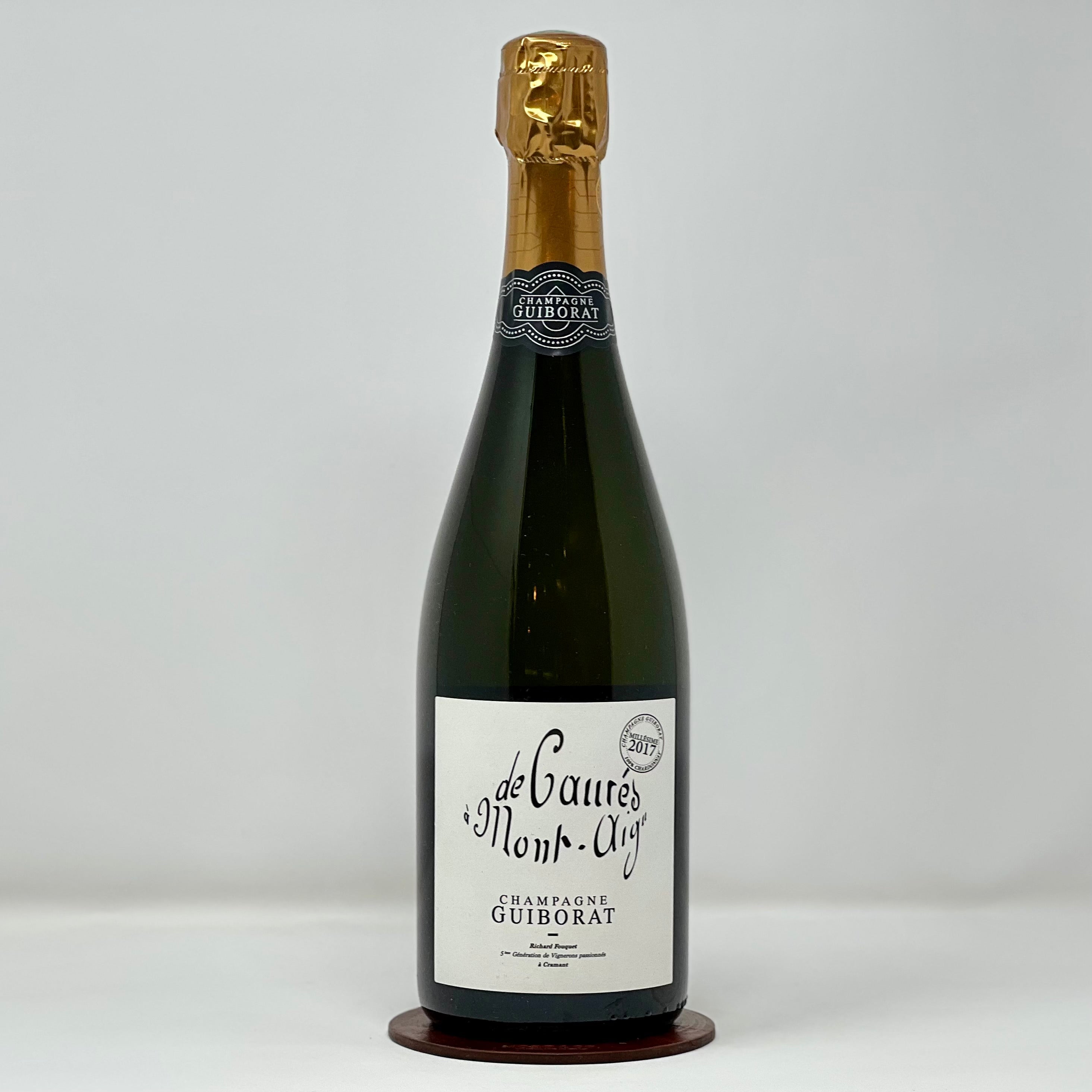 GUIBORAT - ‘De Caures a Mont Aigu' Champagne Extra Brut Grand Cru 2017