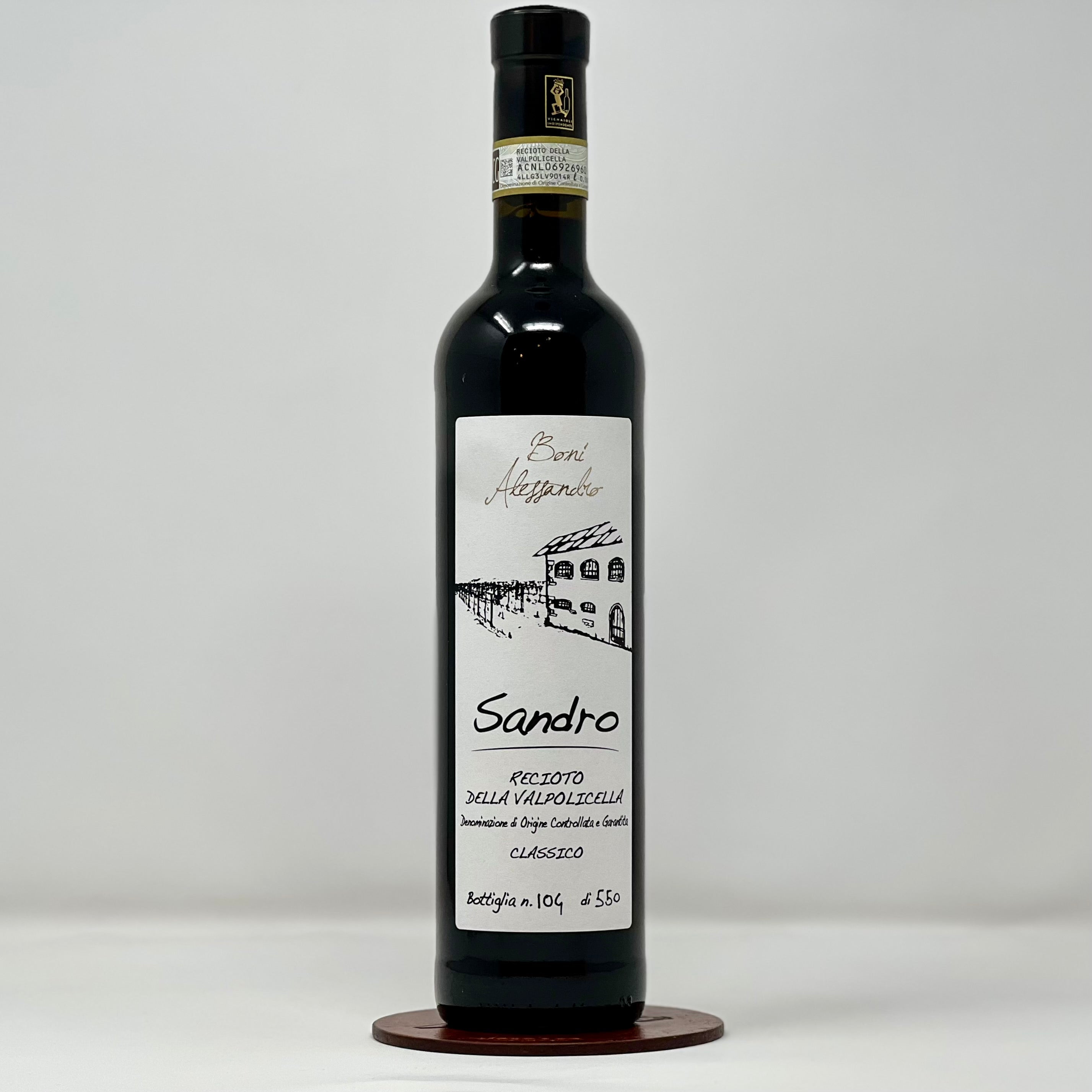 ALESSANDRO BONI - "Sandro" Recioto della Valpolicella Classico 2022 500ml